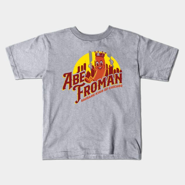 Abe Froman Sausage King of Chicago Kids T-Shirt by MindsparkCreative